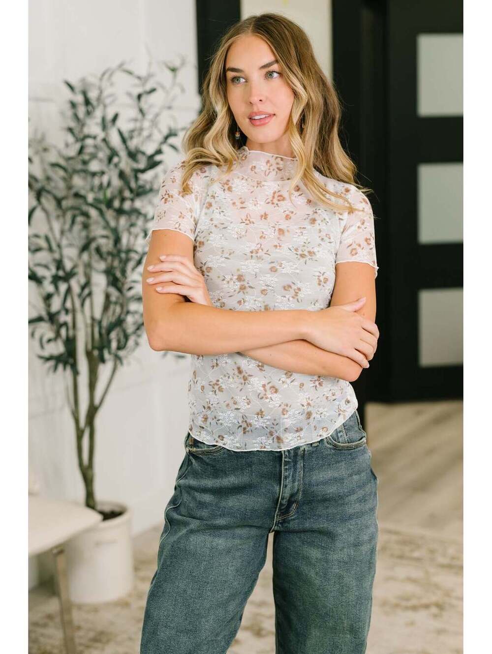 Confidently Cute Sheer Mesh Top